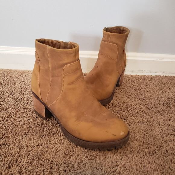 Kork-Ease Shoes - Kork-ease korks esmerelda chunky heel suede ankle boot y2k tan 7